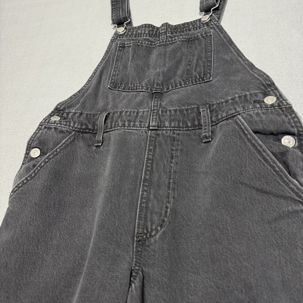 Levi's Premium Black Denim Overalls Women's Adjustable Strap Grunge Y2K Size S - Picture 4 of 16